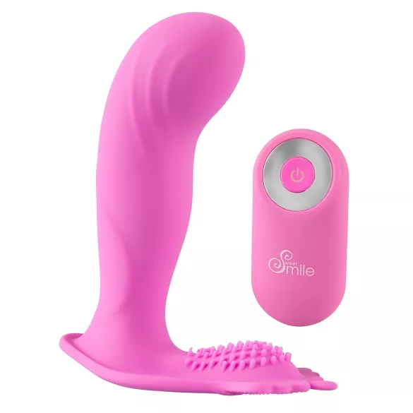 SMILE G-Spot Panty - noszone majtki z akumulatorowym, radiowym wibratorem (różowe)