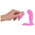 SMILE G-Spot Panty - noszone majtki z akumulatorowym, radiowym wibratorem (różowe)