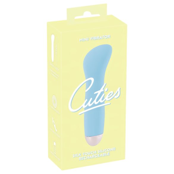 Cuties Mini Blue - wibrator do punktu G - akumulator - turkusowy