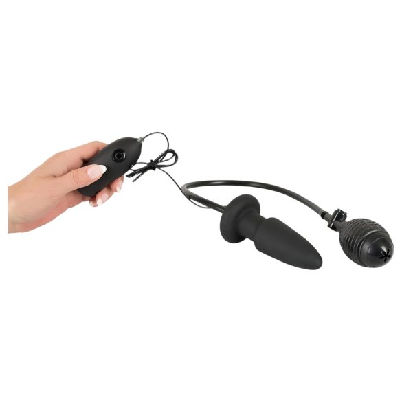 You2Toys - wibrujący nadmuchiwany korek analny - czarny