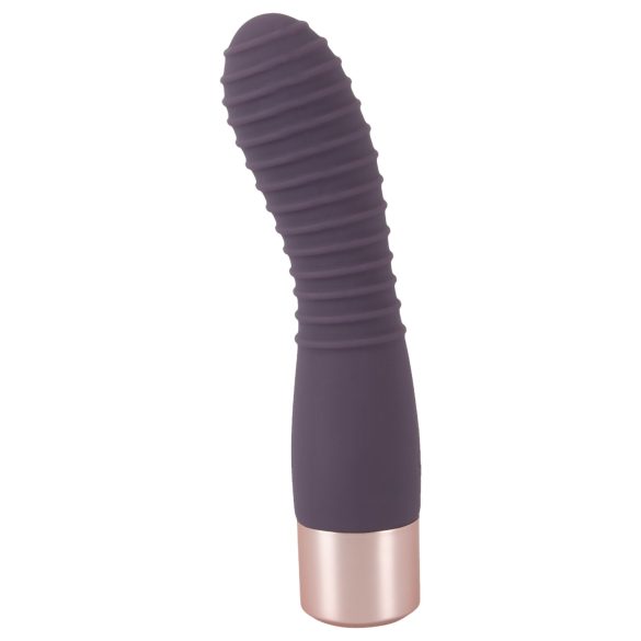 You2Toys Elegant Flexy - akumulatorowy prążkowany wibrator punktu G (fioletowy)