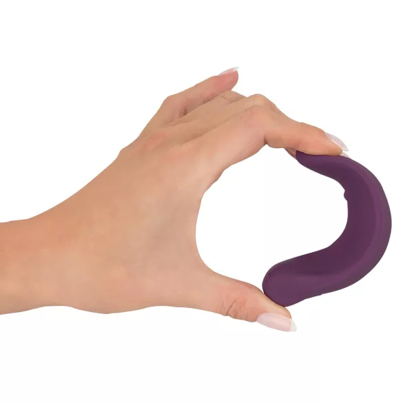 SMILE - wibrujący stymulator łechtaczki na majtki - fioletowy, ładowany USB