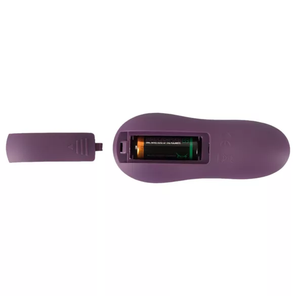 SMILE - wibrujący stymulator łechtaczki na majtki - fioletowy, ładowany USB