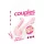 Couples Choice - wibrator dla par z 2 silnikami - różowy