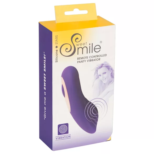 SMILE Panty - noszone majtki z akumulatorowym, radiowym wibratorem łechtaczkowym (fioletowy)
