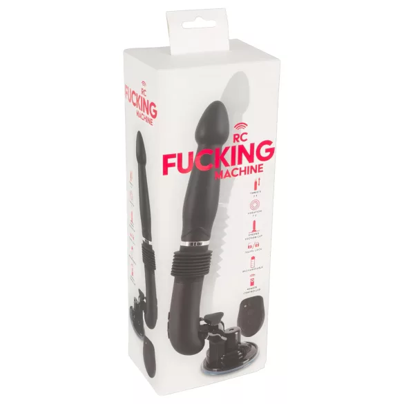 You2Toys - maszyna do seksu z pilotem - wibrator tłokowy akumulatorowy czarny
