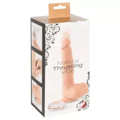   You2Toys - wibrator z funkcją posuwu - realistyczny - kolor cielisty