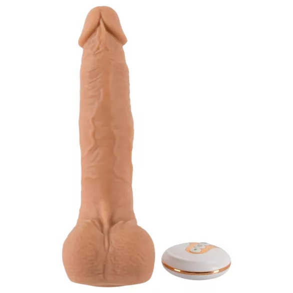 You2Toys - wibrator z funkcją posuwu - realistyczny - kolor cielisty