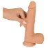 You2Toys - wibrator z funkcją posuwu - realistyczny - kolor cielisty