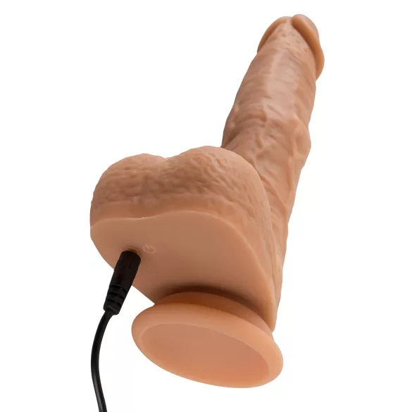 You2Toys - wibrator z funkcją posuwu - realistyczny - kolor cielisty