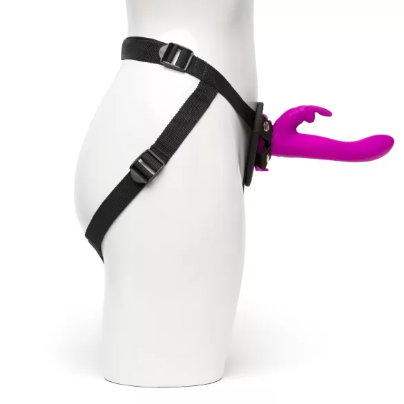 Happyrabbit - strap-on wibrator króliczek - fioletowy