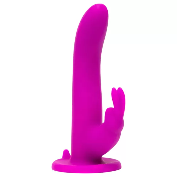 Happyrabbit - strap-on wibrator króliczek - fioletowy