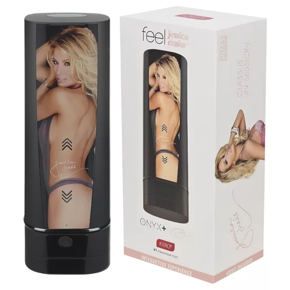 Kiiroo Onyx+ Jessica Drake - masturbator interaktywny - czarny