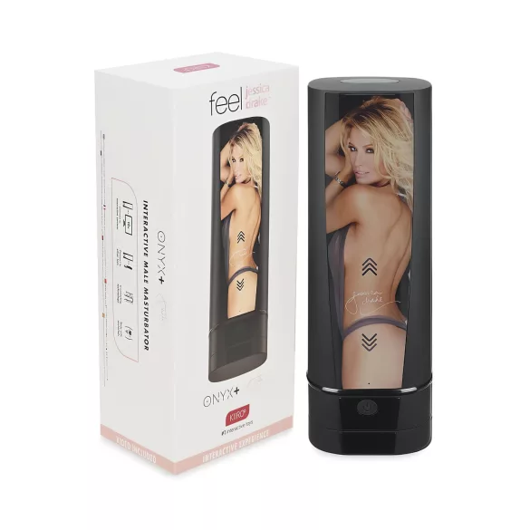 Kiiroo Onyx+ Jessica Drake - masturbator interaktywny - czarny