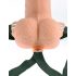 Fetish Strap-On 6 - strap-on z wibracją - pusty - kolor naturalny