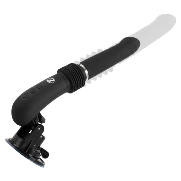 You2Toys - maszyna do seksu z pilotem - wibrator tłokowy akumulatorowy - czarny