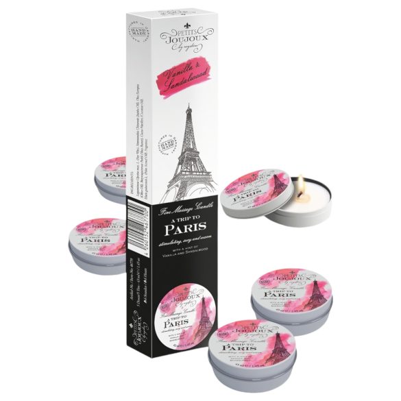 Petits Joujoux Paris - świeca do masażu wanilia-sandałowiec (5x43ml)