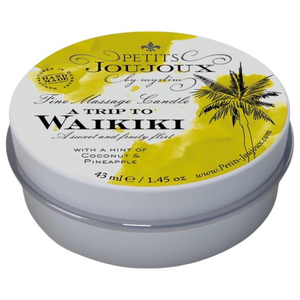 Petits Joujoux Waikiki - świeca do masażu - kokos ananas - 43 ml