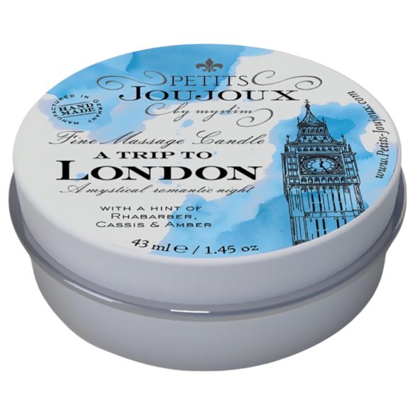 Petits Joujoux London - świeca do masażu - rabarbar bursztyn - 43 ml