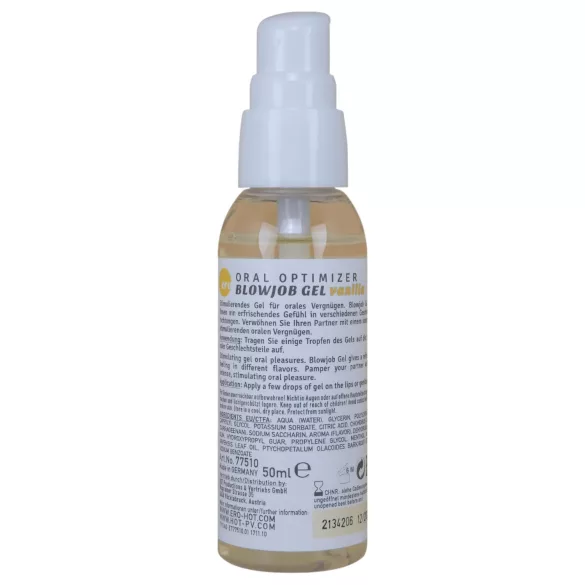 HOT - Blowjob Gel - żel nawilżający do seksu oralnego - wanilia (50 ml)