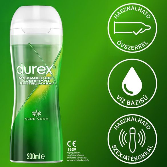 Durex - olejek do masażu 2w1 - aloes - 200ml