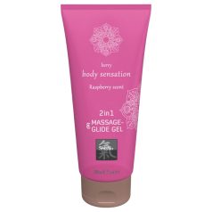 Shiatsu - żel do masażu i intymny - malinowy - 200ml