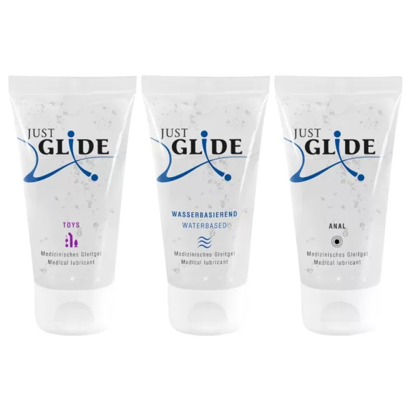 Just Glide - zestaw lubrykantów - 3x50ml