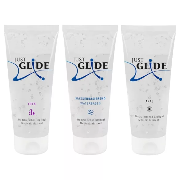 Just Glide - zestaw lubrykantów - 3x200ml