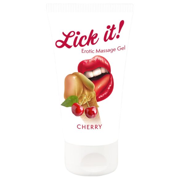 Lick it! - lubrykant i żel jadalny - smak wiśniowy - 50 ml