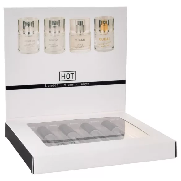 HOT LMTD - perfumy z feromonami dla kobiet - zestaw 4x5ml