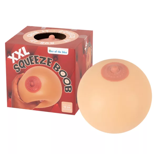 Stresszlabda XXL - piersi - naturalny kolor