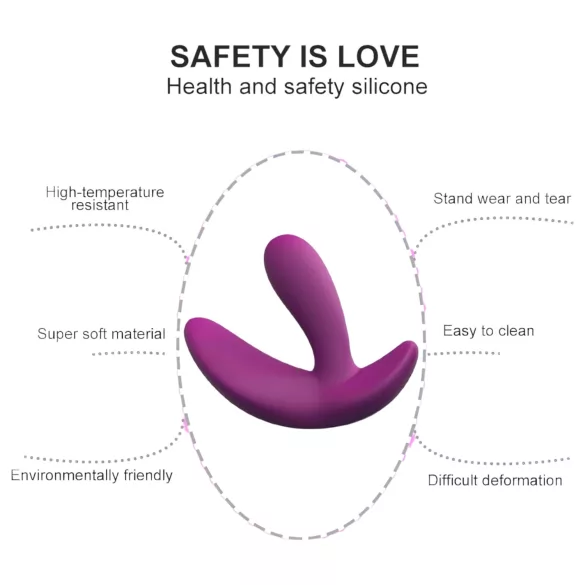 Cotoxo Saddle - wibrator do prostaty z pilotem - fioletowy