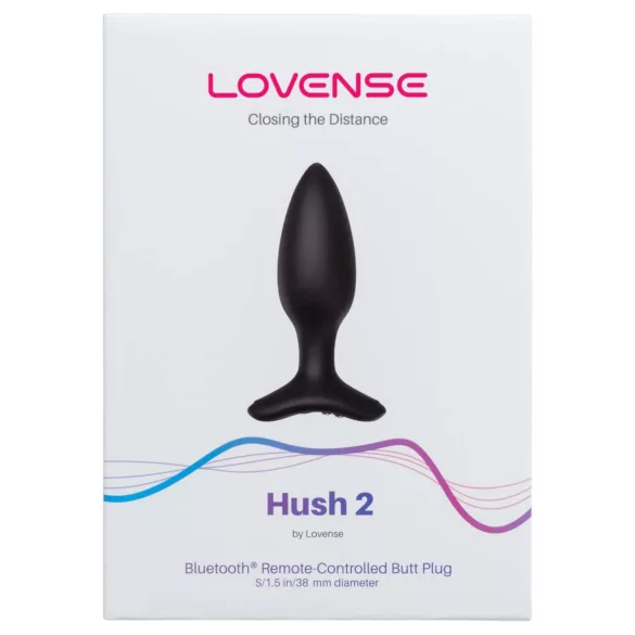 Lovense Hush 2 S - wibrator analny sterowany aplikacją (38 mm, czarny)