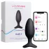 Lovense Hush 2 M - wibrujący korek analny sterowany aplikacją (45 mm, czarny)