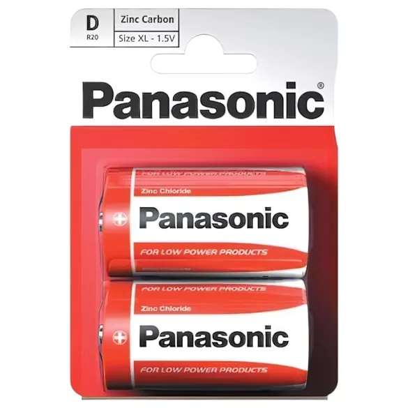 Panasonic - bateria R14 C - cynkowo-węglowa - 2 sztuki