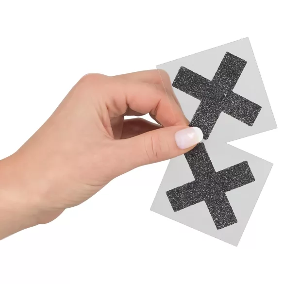 Cottelli - Błyszczące naklejki na sutki - X