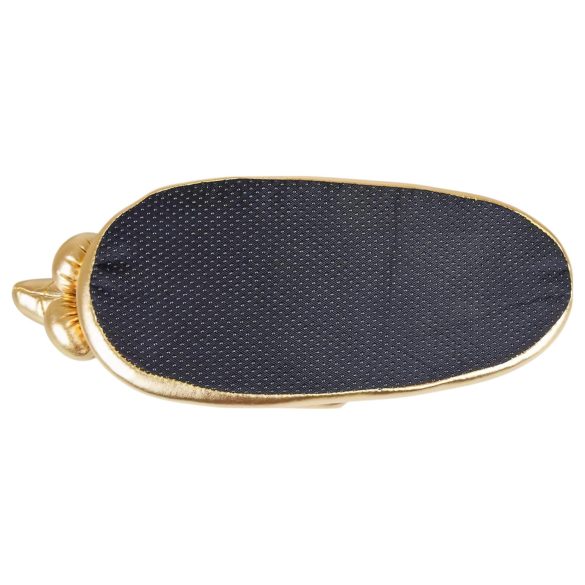 Péniszes papucs - kapcie erotyczne z penisem - złoty