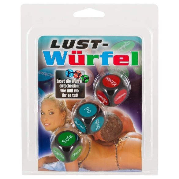 Szex kocka - gra erotyczna - niemiecki - zestaw 3 sztuk
