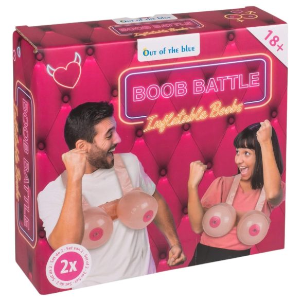 Boob Battle - dmuchane dildo z piersiami - naturalny kolor