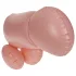 Cock Fighting - dmuchany strap-on penis - silikon - naturalny