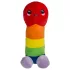 Plüss fütyi - pluszowy penis - 30 cm - kolor tęczowy