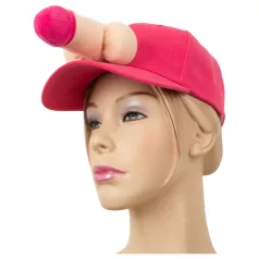 Péniszes - czapka baseballowa z penisem - różowa