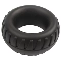   Pulselock Oak - wyjątkowo gruba silikonowa obręcz na penisa (czarna) - 40 mm