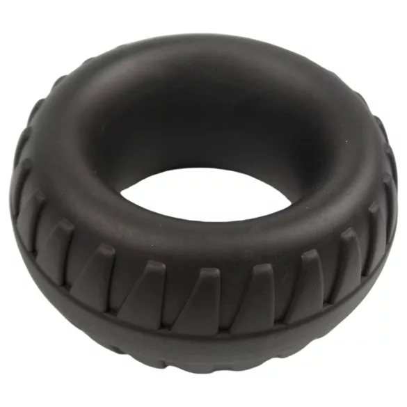 Pulselock Oak - wyjątkowo gruba silikonowa obręcz na penisa (czarna) - 40 mm
