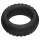Pulselock Forge - silikonowy pierścień na penisa w oponkowy wzór (czarny) - 30 mm