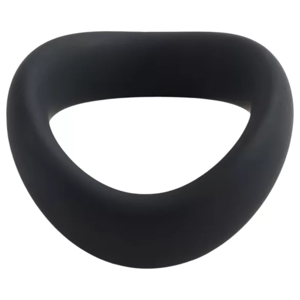Pulselock Cocktura - skręcany silikonowy pierścień na penisa (czarny) - 45 mm