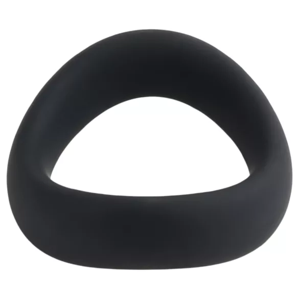 Pulselock Cocktura - skręcany silikonowy pierścień na penisa (czarny) - 45 mm