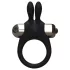 Pulselock Vantr - wibrujący pierścień na penisa z króliczkiem (czarny) - 30 mm
