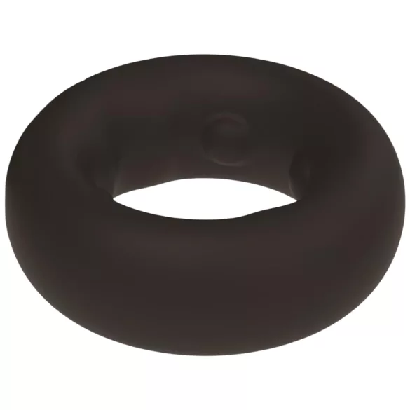 Pulselock Cocktura - silikonowy pierścień na penisa w kropki (czarny) - 27 mm