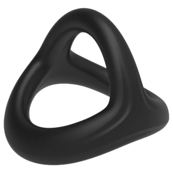 Pulselock Taur - pierścień na penisa i jądra w kształcie litery Y (czarny) - S